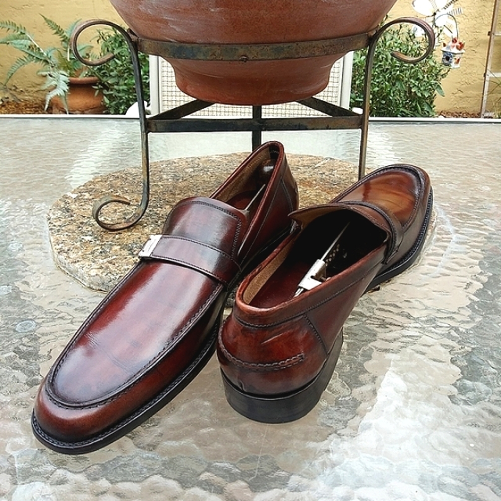 !!!!!SOLD!!!!!  Salvatore Ferragamo Brown Slip Ons - Picture 10 of 14